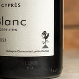 Fond Cyprès - Le Blanc des Garennes - Blanc - 2021 - 75cl